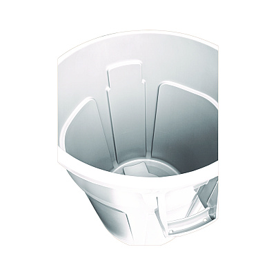Rubbermaid Commercial Vented Round Brute Container, 20 gal, Plastic, White (RCP2620WHI)
