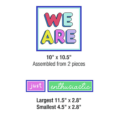 Carson-Dellosa Education Motivational Bulletin Board Sets, 52-Piece Set, We Stick Together: Motivational, 7.9" x 15", Multicolor (CDP110590)