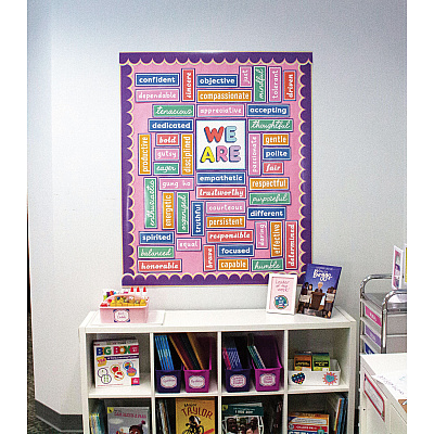 Carson-Dellosa Education Motivational Bulletin Board Sets, 52-Piece Set, We Stick Together: Motivational, 7.9" x 15", Multicolor (CDP110590)