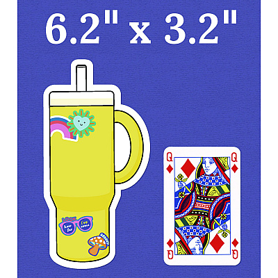 Carson-Dellosa Education Assorted Colorful Cut-Outs, 36-Piece Set, We Stick Together: Cups + Water Bottles, 5.8" x 8", Multicolor (CDP120651)