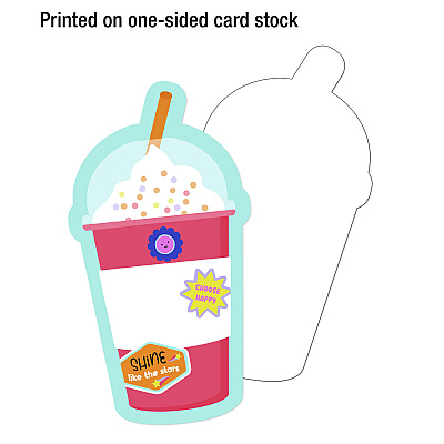 Carson-Dellosa Education Assorted Colorful Cut-Outs, 36-Piece Set, We Stick Together: Cups + Water Bottles, 5.8" x 8", Multicolor (CDP120651)