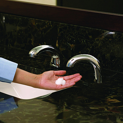 Rubbermaid Commercial Enriched Hand Soap with Moisturizers Refill, Floral Scent, 800 mL, 4/Carton (RCP4013111)