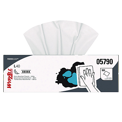 The Grabber Wiper Dispenser for Wypall Wipes, 9.4 x, 2.8 x, 5.9, White (09352)