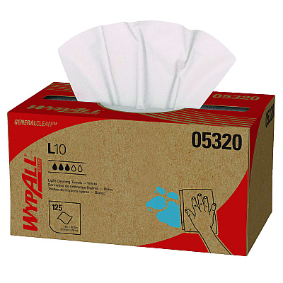 The Grabber Wiper Dispenser for Wypall Wipes, 9.4 x, 2.8 x, 5.9, White (09352)