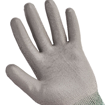 KleenGuard G60 Level 3 Economy Cut Resistant Gloves, Large, Gray/Salt and Pepper, 12 Pairs/Carton (KCC13825)