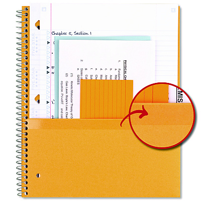 Five Star Wirebound Notebook, 5-Subject, Medium/College Rule, Assorted Cover Colors, (200) 11 x 8.5 Sheets, 2/Pack (MEA820190)