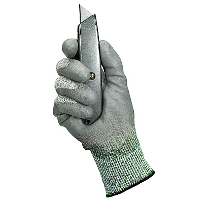 Kimberly-Clark G60 Level 3 Economy Cut Resistant Gloves, X-Large, Gray/Salt and Pepper, 12 Pairs/Carton (KCC13826)