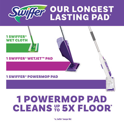 Swiffer PowerMop Mopping Pads, 11.41 x 5.31, 11/Box, 2 Boxes/Carton (PGC12868)