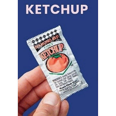 Kari-Out Sauce, Ketchup, 8 g Packet, 1,000/Carton (KOT1810080)