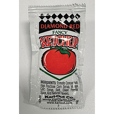 Kari-Out Sauce, Ketchup, 8 g Packet, 1,000/Carton (KOT1810080)