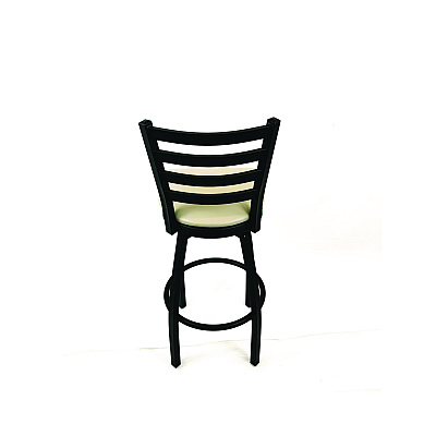 JMC Furniture Boggs Series Barstool, Supports Up to 300 lb, 30.5" Seat Height, Taupe Seat, Black Back, Black Base (BBBVSTAU)