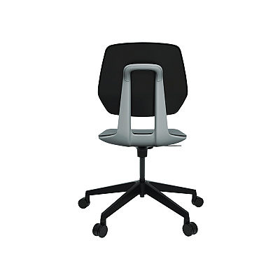 Safco Commute Task Chair, Supports Up to 275 lb, 18.25" to 22.25" Seat Height, Black Seat, Black Back, Black Base (SAF7825BL)