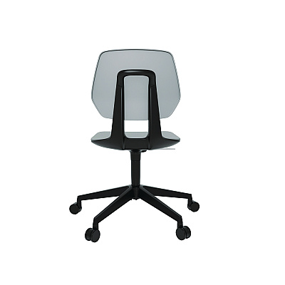 Safco Commute Task Chair, Supports Up to 275 lbs, 18.25" to 22.25" Seat Height, Gray Seat, Gray Back, Black Base (SAF7825GR)
