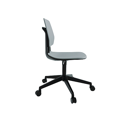 Safco Commute Task Chair, Supports Up to 275 lbs, 18.25" to 22.25" Seat Height, Gray Seat, Gray Back, Black Base (SAF7825GR)