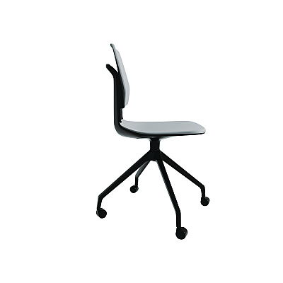 Safco Commute Guest Chair, Supports Up to 275 lbs, 19" Seat Height, Gray Seat, Gray Back, Black Base (SAF7826GR)
