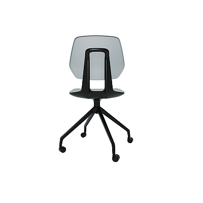 Safco Commute Guest Chair, Supports Up to 275 lbs, 19" Seat Height, Gray Seat, Gray Back, Black Base (SAF7826GR)