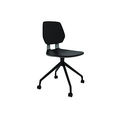Safco Commute Chair T-Bar Arm Set, Black, 2/Set (SAF7829BL)