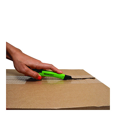 Westcott Safety Ceramic Blade Box Cutter, 0.5" Blade, 5.7" Plastic Handle, Green (ACM17969)