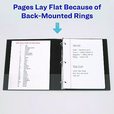 Avery Showcase Economy View Binders with Slant Rings, 3 Rings, 2" Capacity, 11 x 8.5, Black (AVE19700)