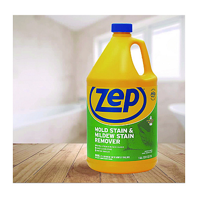 Zep Commercial Mold Stain and Mildew Stain Remover, 1 gal Bottle (ZPEZUMILDEW128E)