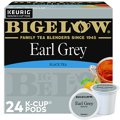 Bigelow Earl Grey Tea K-Cup Pack, 24/Box, 4 Box/Carton (GMT6082CT)