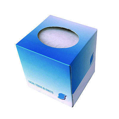 GEN Facial Tissue Cube Box, 2-Ply, White, 85 Sheets/Box, 36 Boxes/Carton (GEN852E)