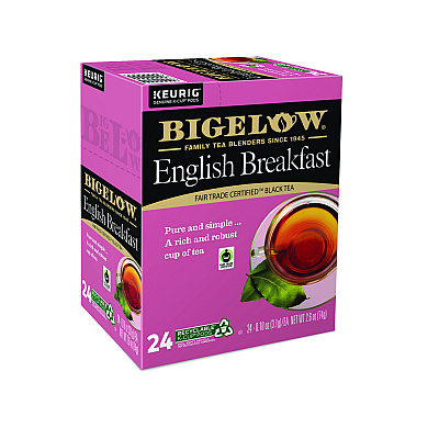 Bigelow English Breakfast Tea K-Cups, 24/Box, 4 Box/Carton (GMT6080CT)