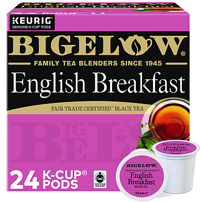 Bigelow English Breakfast Tea K-Cups, 24/Box, 4 Box/Carton (GMT6080CT)