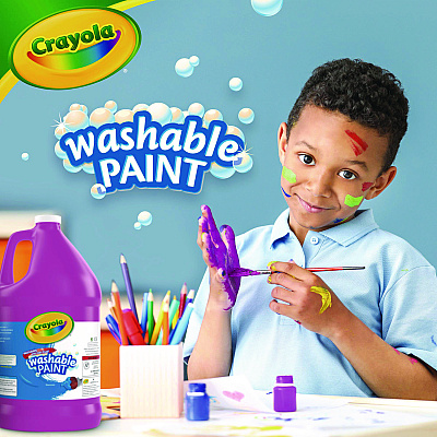 Crayola Washable Paint, Magenta, 1 gal Bottle (CYO542128069)