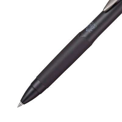 uniball 207 Plus+ Gel Pen, Retractable, Micro 0.5 mm, Black Ink, Black Barrel, Dozen (UBC70606)
