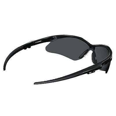 KleenGuard V30 Nemesis VL Safety Glasses, Black Frame, Smoke Lens, 12/Carton (KCC55391)