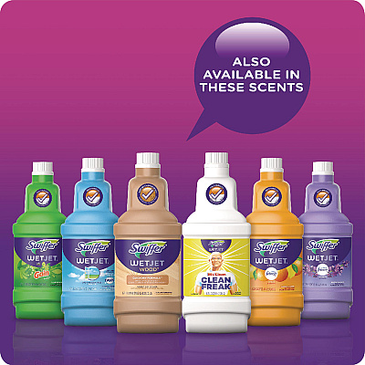 Swiffer WetJet System Cleaning-Solution Refill, Lavender Scent, 1.25 L, 4/Carton (PGC77811CT)