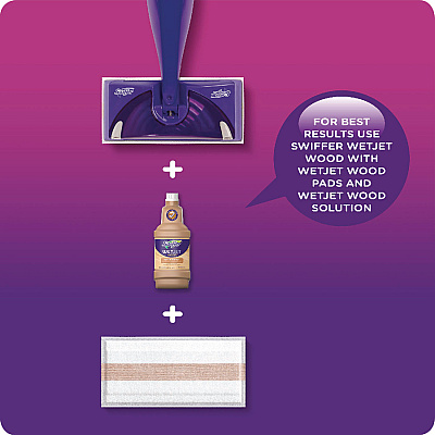 Swiffer WetJet System Cleaning-Solution Refill, Lavender Scent, 1.25 L, 4/Carton (PGC77811CT)