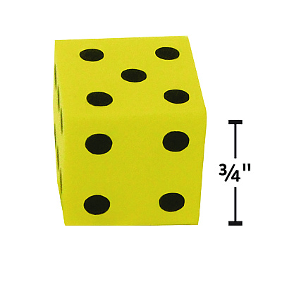 Teacher Created Resources Traditional Foam Dice, Grades K-4, 20/Pack (TCR20603)