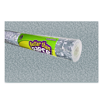 Teacher Created Resources Better Than Paper Bulletin Board Roll, 4 ft x 12 ft, Galvanized Metal (TCR77351)