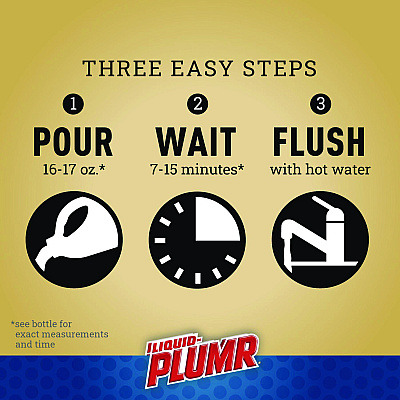Liquid Plumr Pro-Strength Full Clog Destroyer Plus PipeGuard, Gel, 80 oz (CLO00228EA)