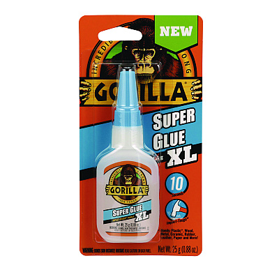 Gorilla Super Glue, 0.88 oz, Dries Clear (GOR7400202)