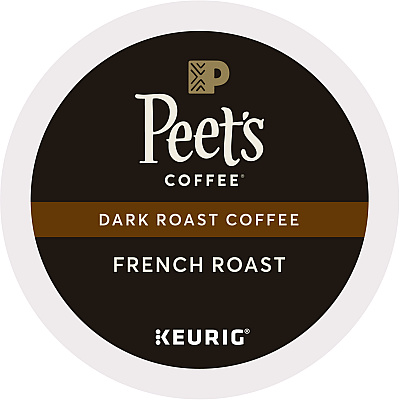 Peet's Coffee French Roast Coffee K-Cups, 22/Box (GMT6545)