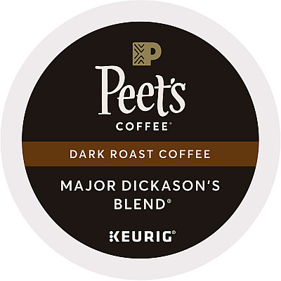 Peet's Coffee Major Dickason's Blend K-Cups, 22/Box (GMT6547)