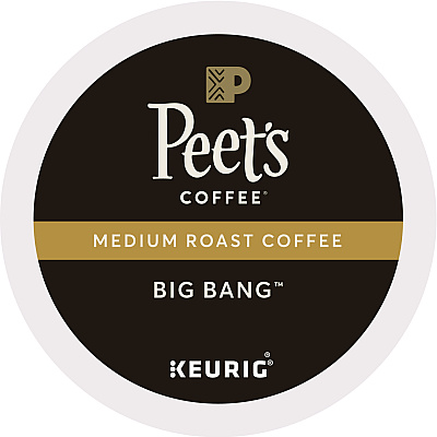 Green Mountain Coffee Roasters Roasters Roasters Peet's Big Bang K-Cup, Big Bang, K-Cup, 22/Box (GMT6664)
