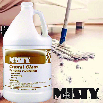 Misty Crystal Clear Dust Mop Treatment, Slightly Fruity Scent, 1 gal Bottle (AMR1003411EA)