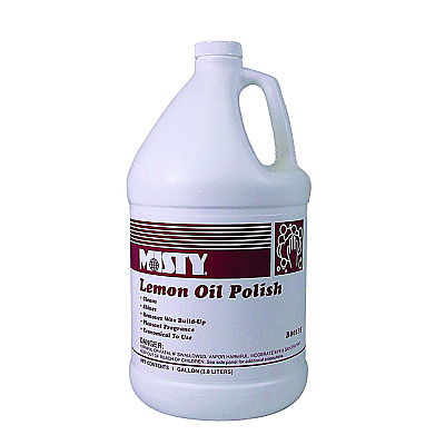 Misty Lemon Oil Furniture Polish, Lemon Scent, 1 gal Bottle, 4/Carton (AMR1001517)