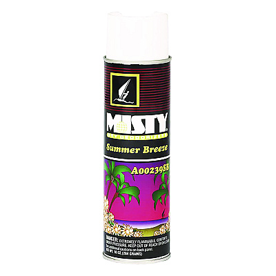 Misty Handheld Air Deodorizer, Summer Breeze, 10 oz Aerosol Spray, 12/Carton (AMR1001868)