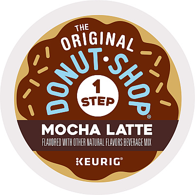 The Original Donut Shop Mocha One Step Latte K-Cup, Vanilla, 20/Box (DIE8179)