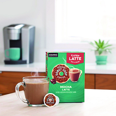 The Original Donut Shop Mocha One Step Latte K-Cup, Vanilla, 20/Box (DIE8179)