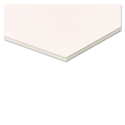 Fome-Cor Pro Foam Board, Polystyrene, 40 x 30, White Surface and Core, 10/Carton (ACJ07045109)