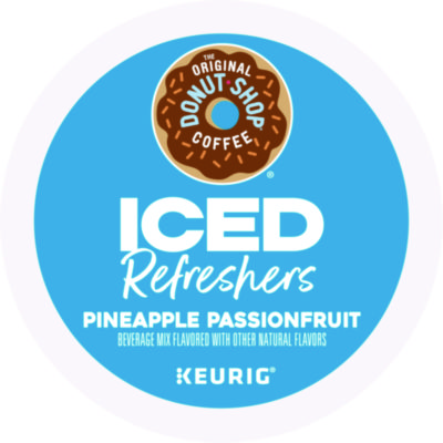 The Original Donut Shop ICED Refreshers K-Cup Pods, Passion Fruit, 20/Box (GMT0236)