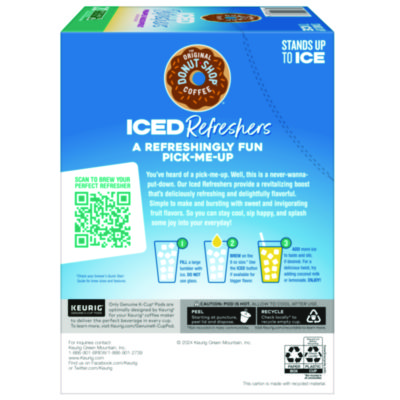 The Original Donut Shop ICED Refreshers K-Cup Pods, Passion Fruit, 20/Box (GMT0236)