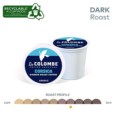 La Colombe Coffee K-Cup Pods, Corsica Dark Roast, 20/Box (GMT0328)
