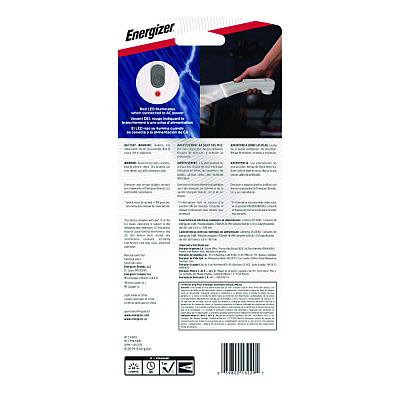 Energizer Weather Ready LED Flashlight, 1 NiMH Rechargeable Battery (Included), Silver/Gray (EVERCL1NM2WR)